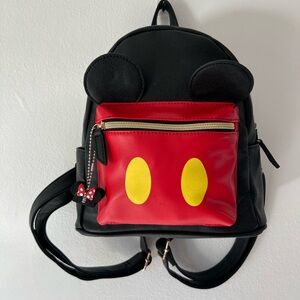 Disney Dani By Danielle Nicole Black Mickey Mouse Mini Backpack With Mouse Ears